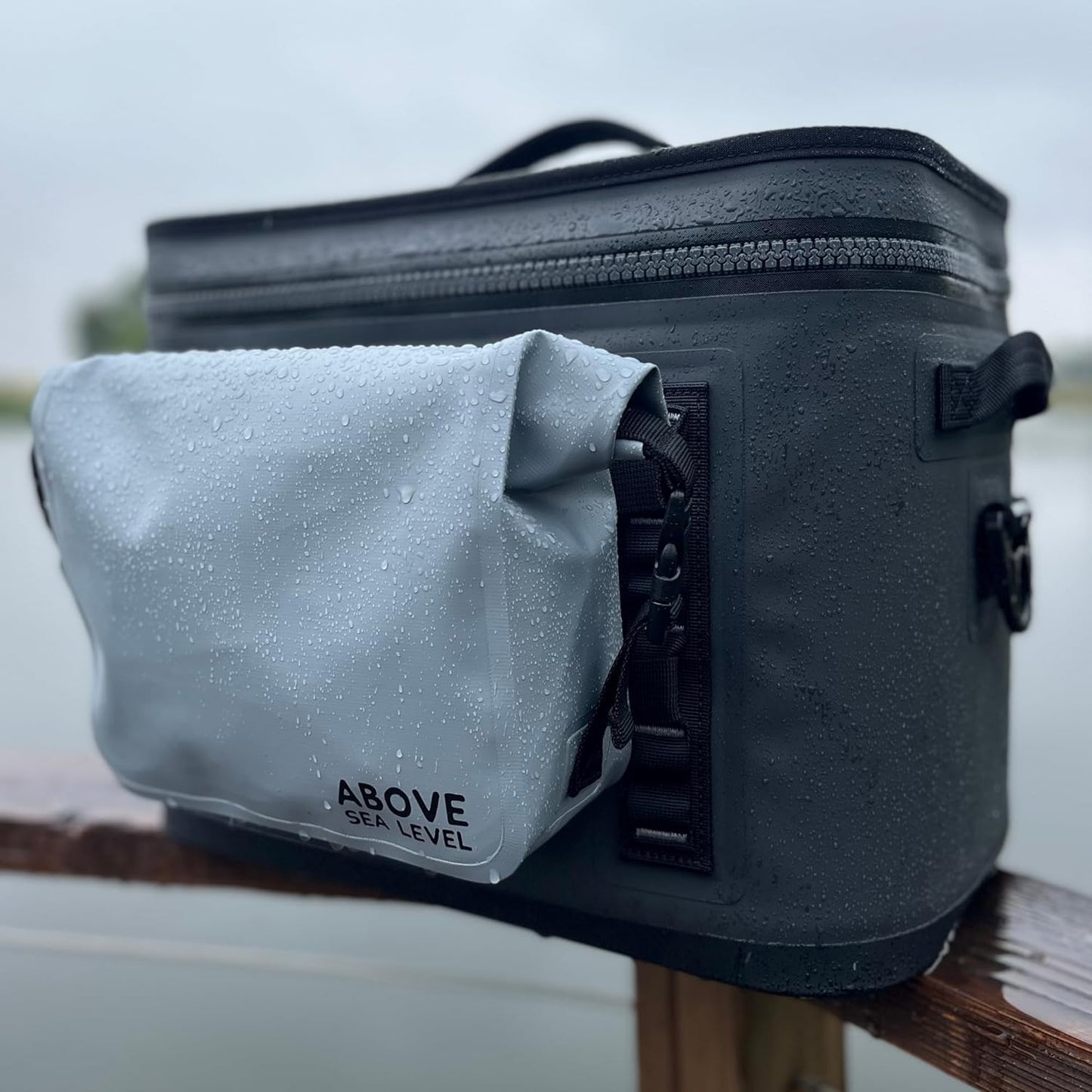 Tactical MOLLE dry pouch 2.5L for YETI, roll-top waterproof PVC bag