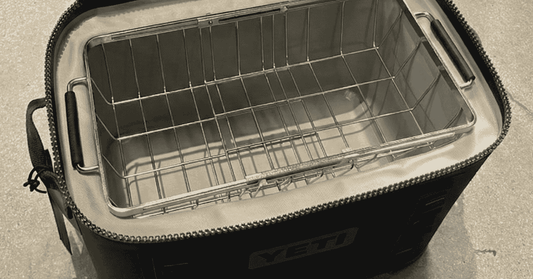 above sea level universal cooler basket extended to fit a yeti hopper flip 18