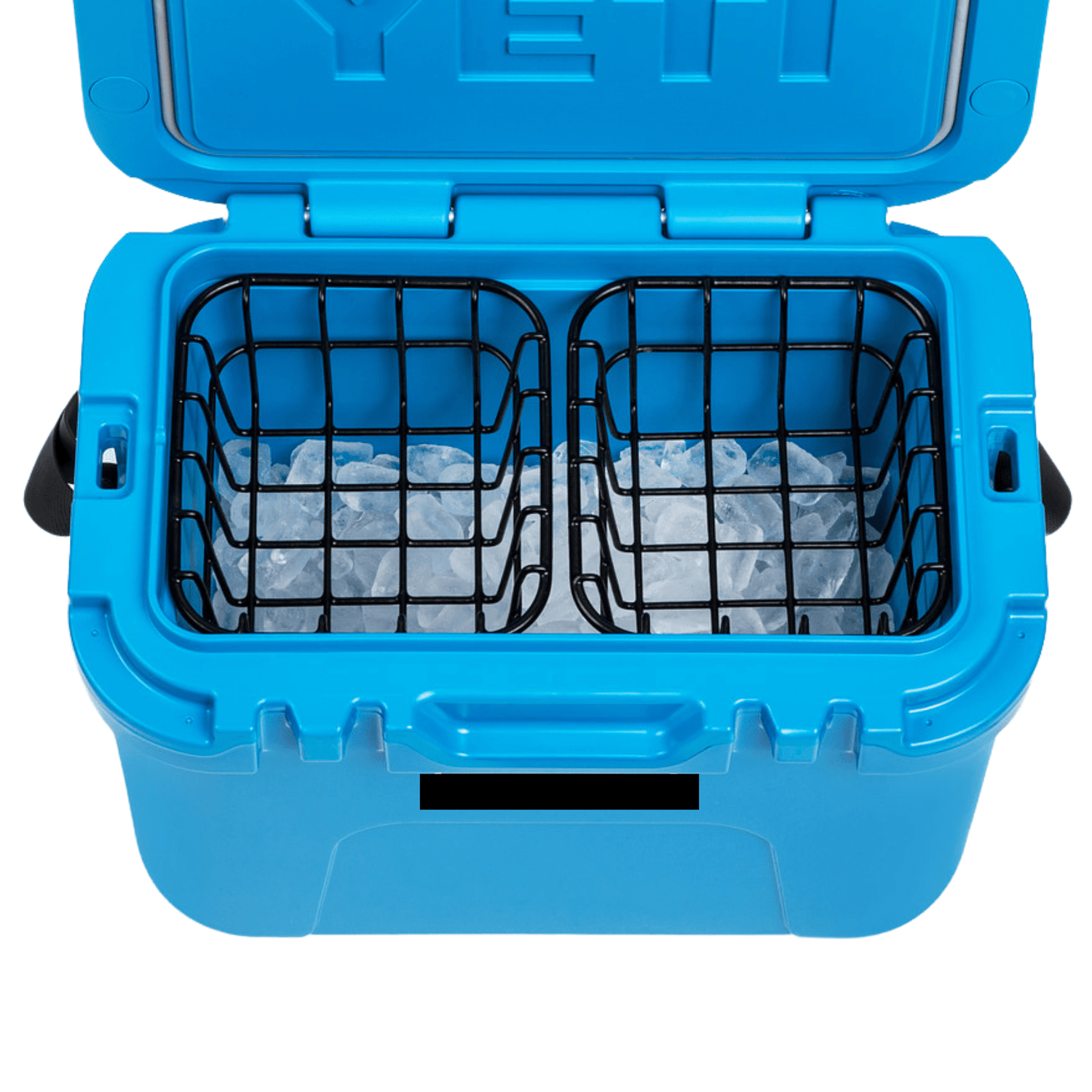 wire cooler baskets shown in an ice chest