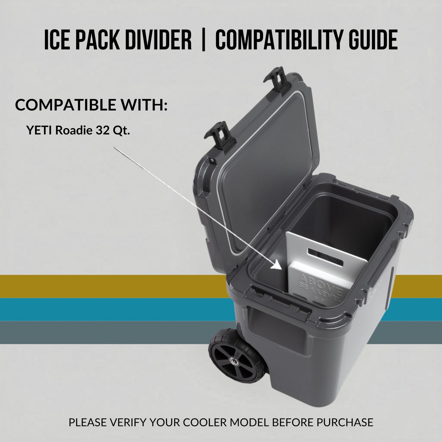 Ice Pack Divider For YETI Roadie 32