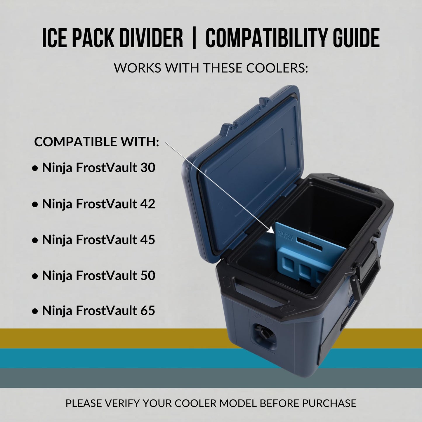 Ice Pack Divider for Ninja FrostVault Coolers