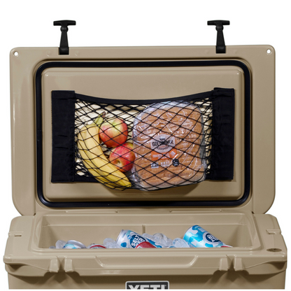 Cooler net accessory dry storage pocket for YETI and RTIC coolers