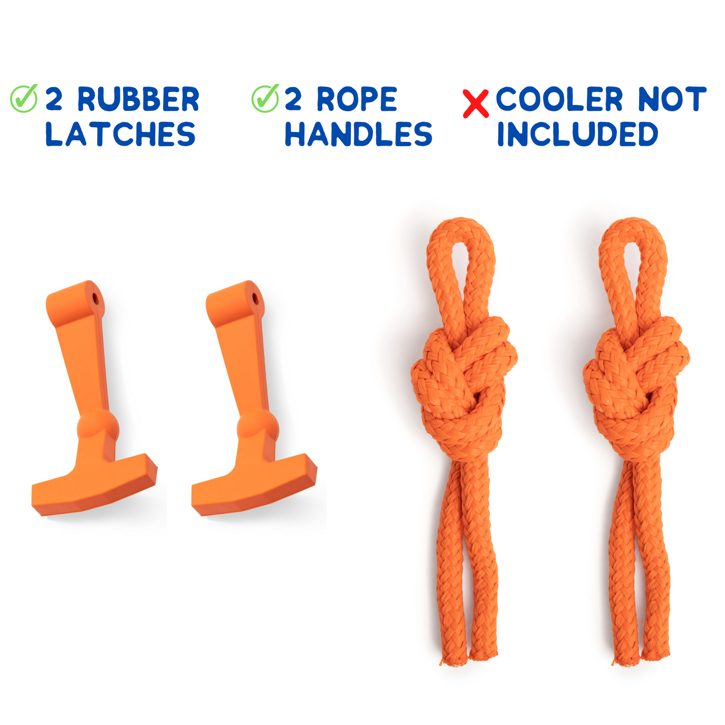 Blaze Orange Latch Kit for YETI and RTIC Coolers Above Sea Level